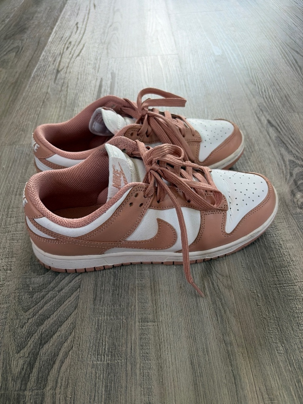 Nike Rose Whisper Dunks Size 8
